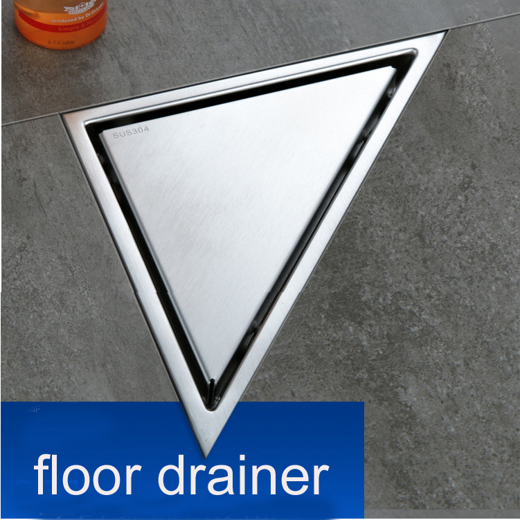 New Style Triangle Bathroom Stainless Steel Shower Floor Drain