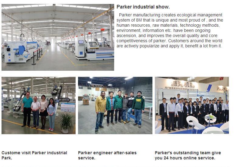 Parker Aluminum Window Door Curtain Wall Drilling Milling Cutting Tapping Machine