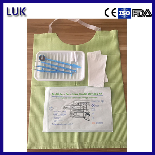 High Quality Disposable Dental Exam Kit 7 in 1