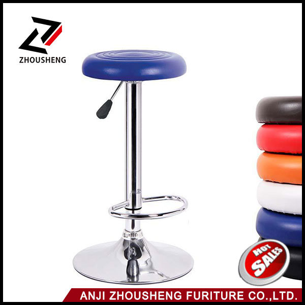 PU Leather Round Seat Simple Design Barstools Bar Stool Chair Round Seat Pub Chair