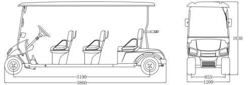 Classic 4 Seater Electric Vehicle with High Quality