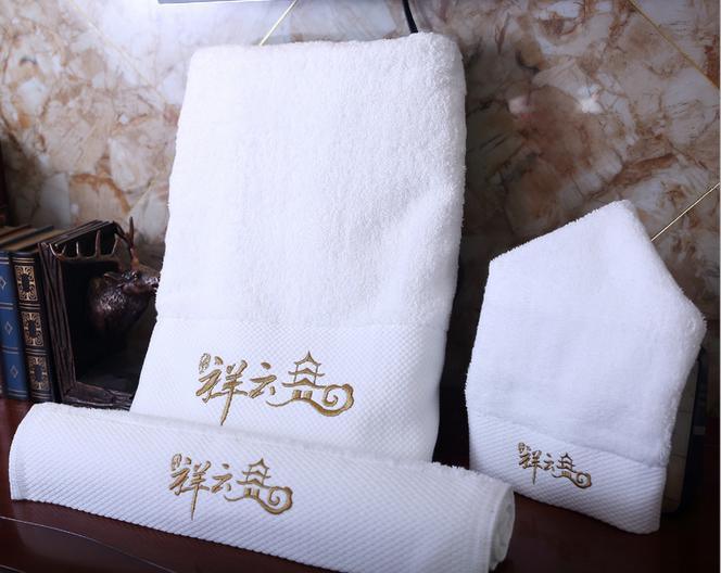 100% Cotton Hotel Face Hand Towels Plain Dyed
