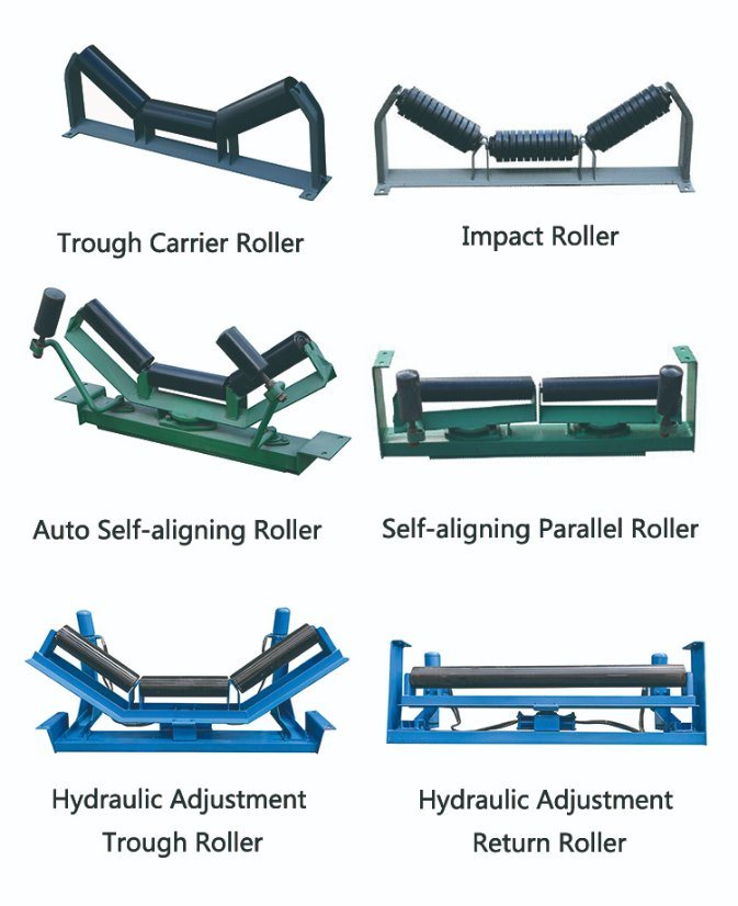 Steel Conveyor Carrier Roller with Bracket