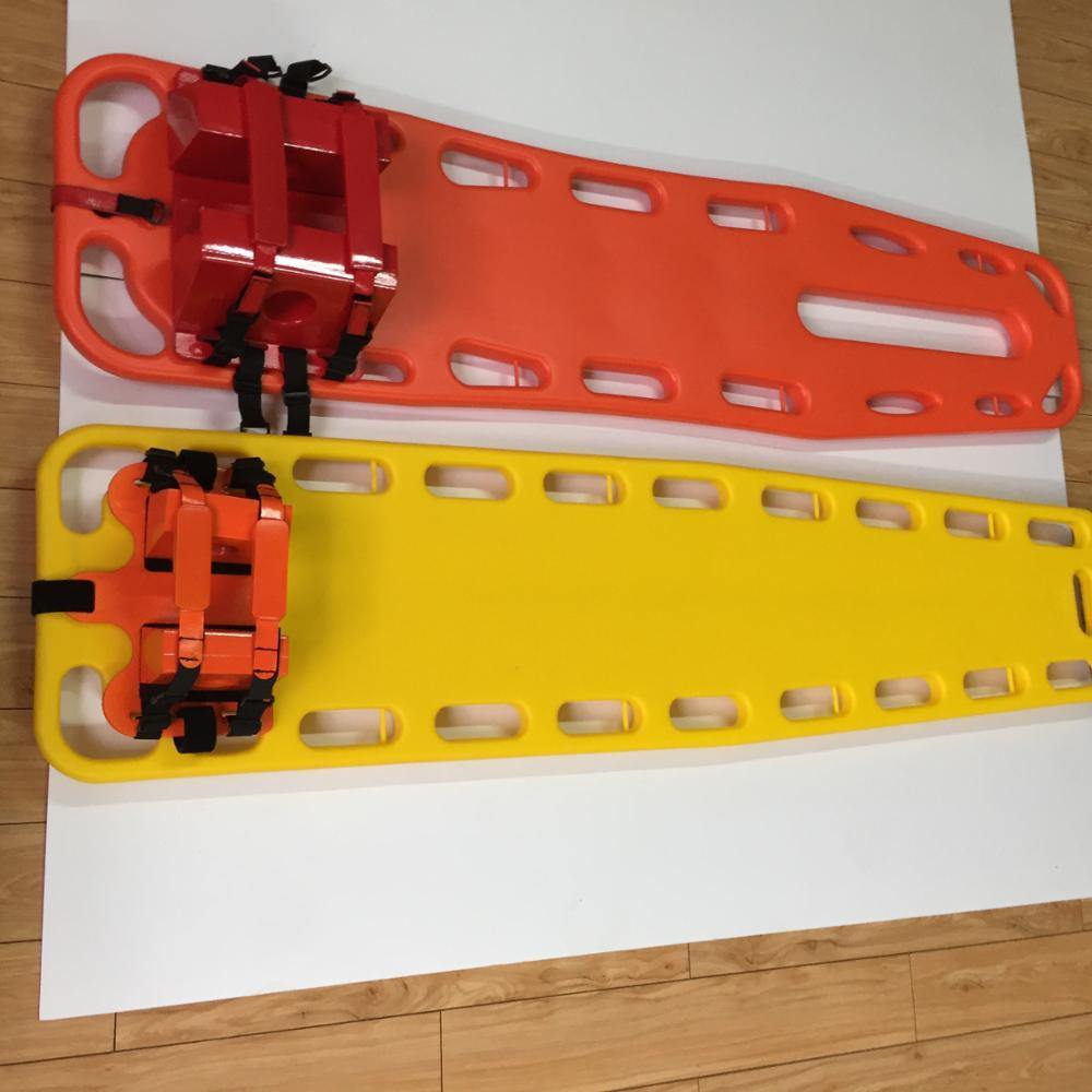 Brightly Colored Plastic Spine Board Stretcher with Standard Specification