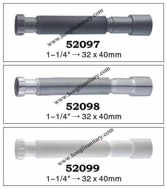 PP Extensible Hose, Flexble Hose for Sink, Basin, Bath Drain Waste