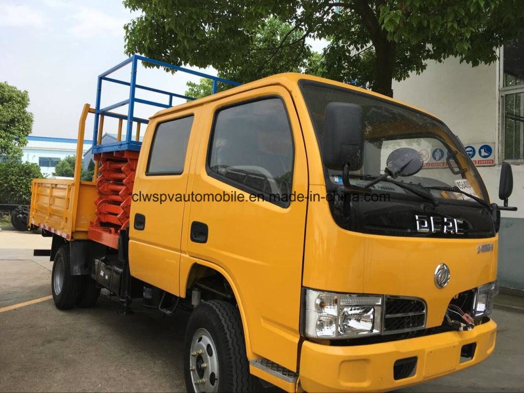 Dongfeng 4*2 Double Cab Scissor High Altitude Working Truck