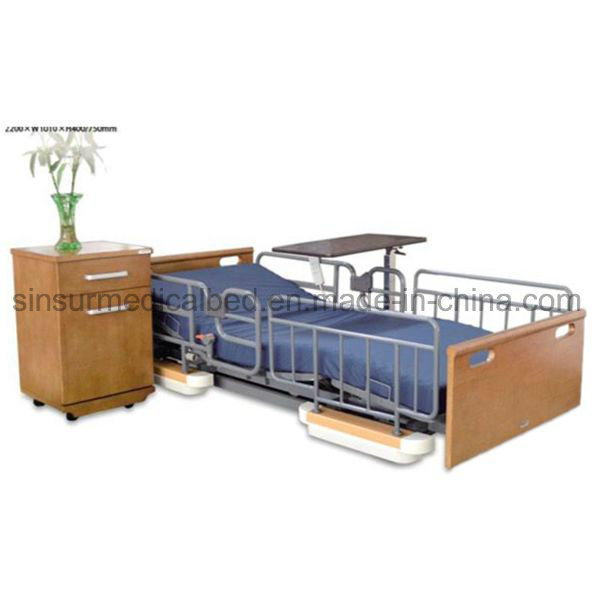 Super Low Hospital Furniture Adjustable Patient Nursing Home Care Bed