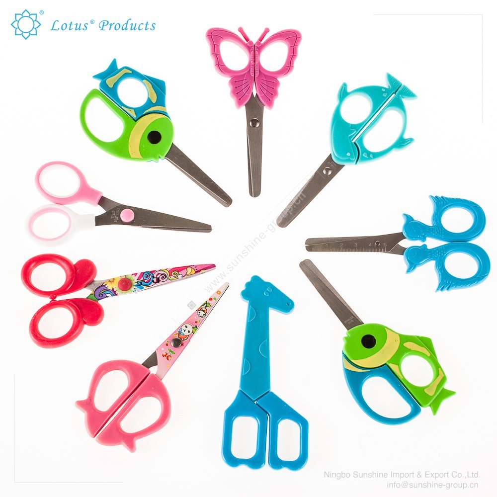 Safety Cartoon Scissors with Cute Patterns