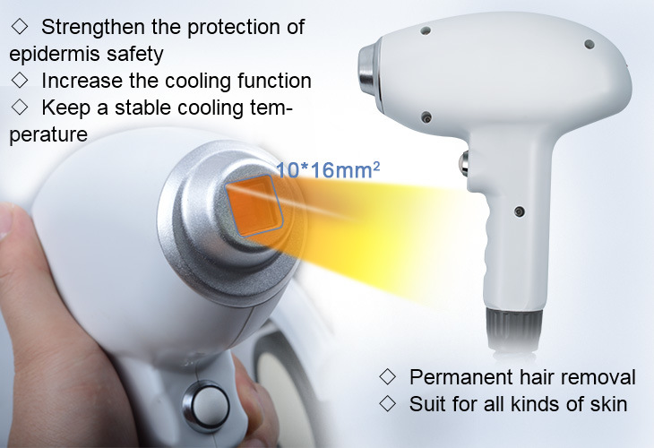 Portable 808nm Diode Laser High Energy Professional Hair Removal Machine