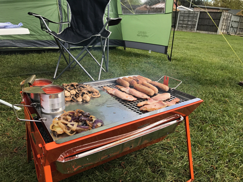 Charcoal BBQ Grill in Foldable Picnic Suitcase Designed