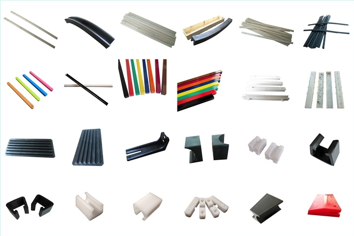 OEM UHMWPE Plastic Linear Guide Rail / ABS Fluted Grab Rail / Nylon Drawer Runner Slides