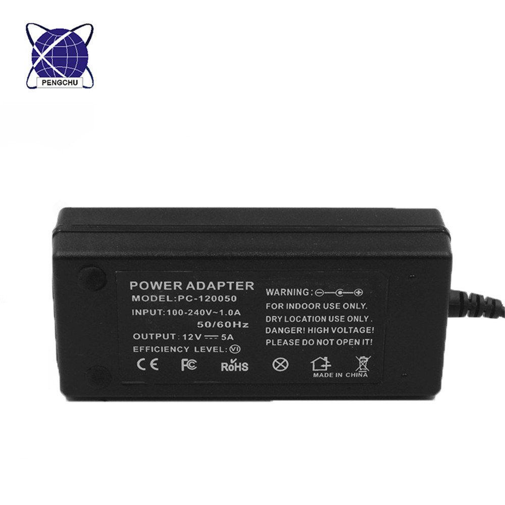 12V 5A 60W AC/DC Power Adapter switch power supply for LED LCD CCTV Camera