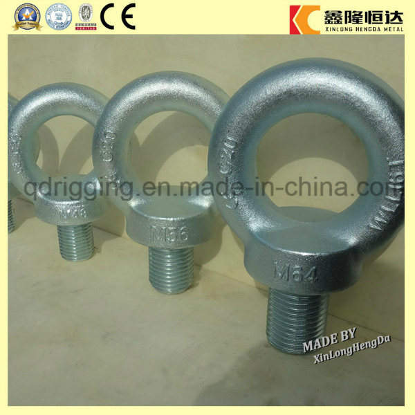 Carbon Steel Drop Forged Galvanized Lifting DIN580 Eye Bolt