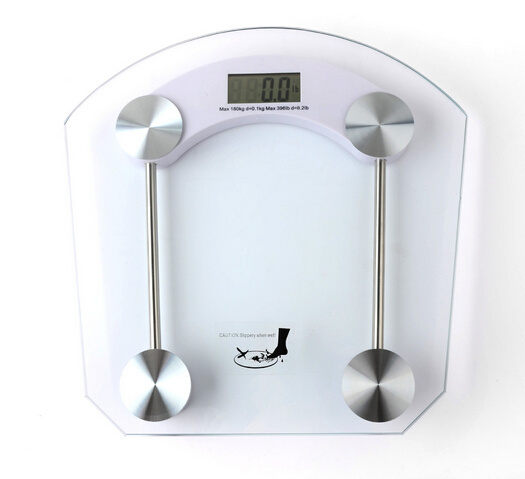 180kg/0.1kg Electronic Platform Glass Bathroom Scale