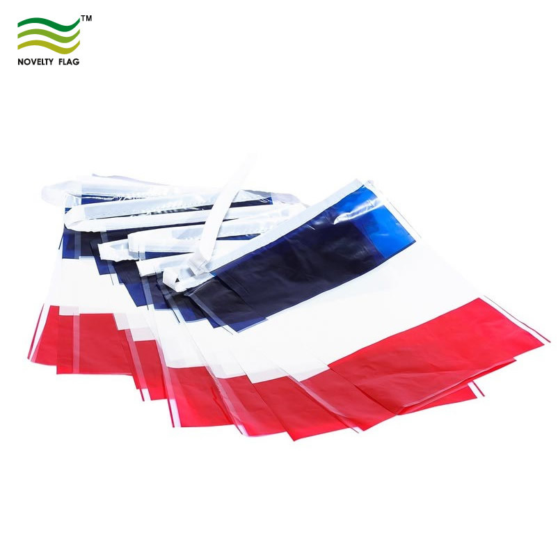 Customized 75D Polyester Fabric PVC Bunting Flags