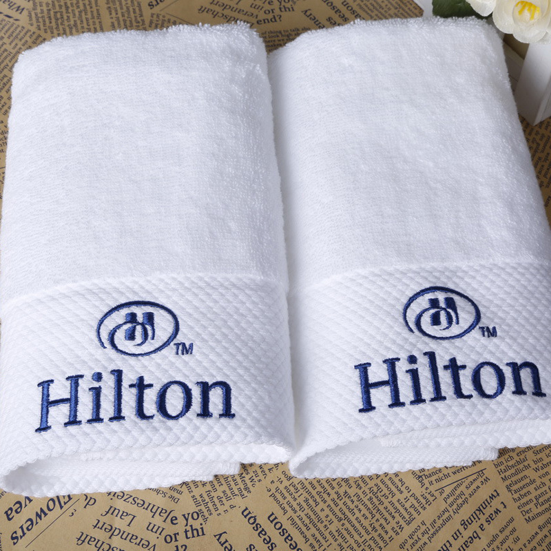 Wholesale Cotton 16s Plain White Bath Towel Hotel Hand Towel