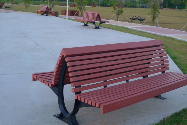 High Quanlity Moden Waterproof Outdoor Leisure Garden Wooden Public Bench