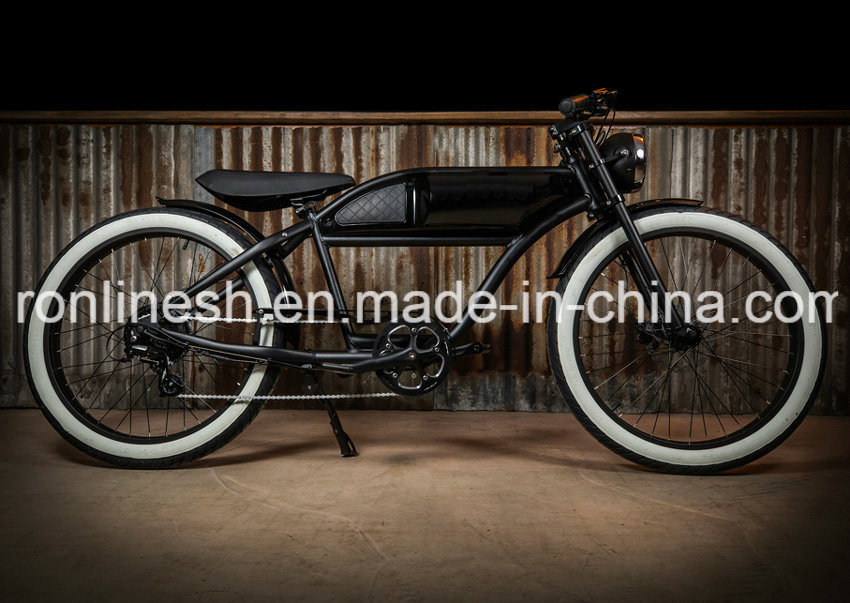 Scrambler Retro 250W Electric Bicycle/Classic 350W Electric Bike/E Bicycle/Old School Electric Longbike/Vintage 500W Pedelec/Velo Electrique 26X3 Tire Ce