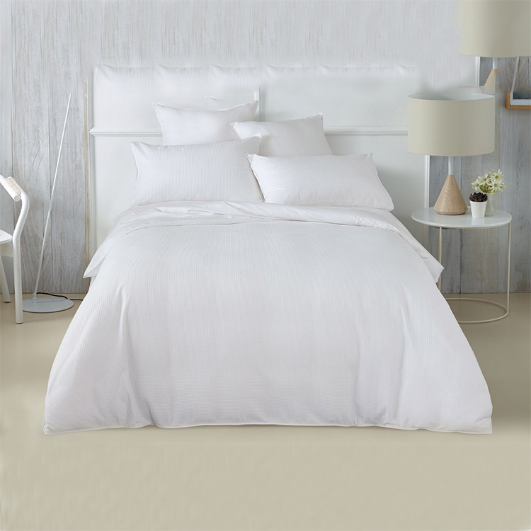 100% Cotton 4PCS Hotel Bedding Set, White Bedding Set
