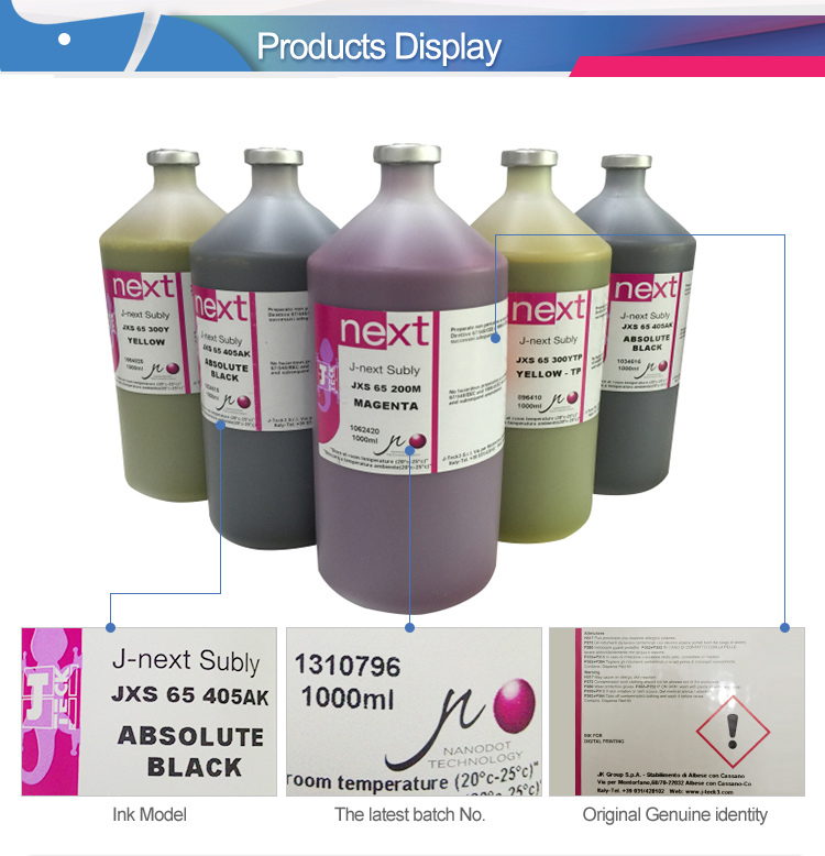 Four Colour Italy J Teck Sublimation Ink 1000ml