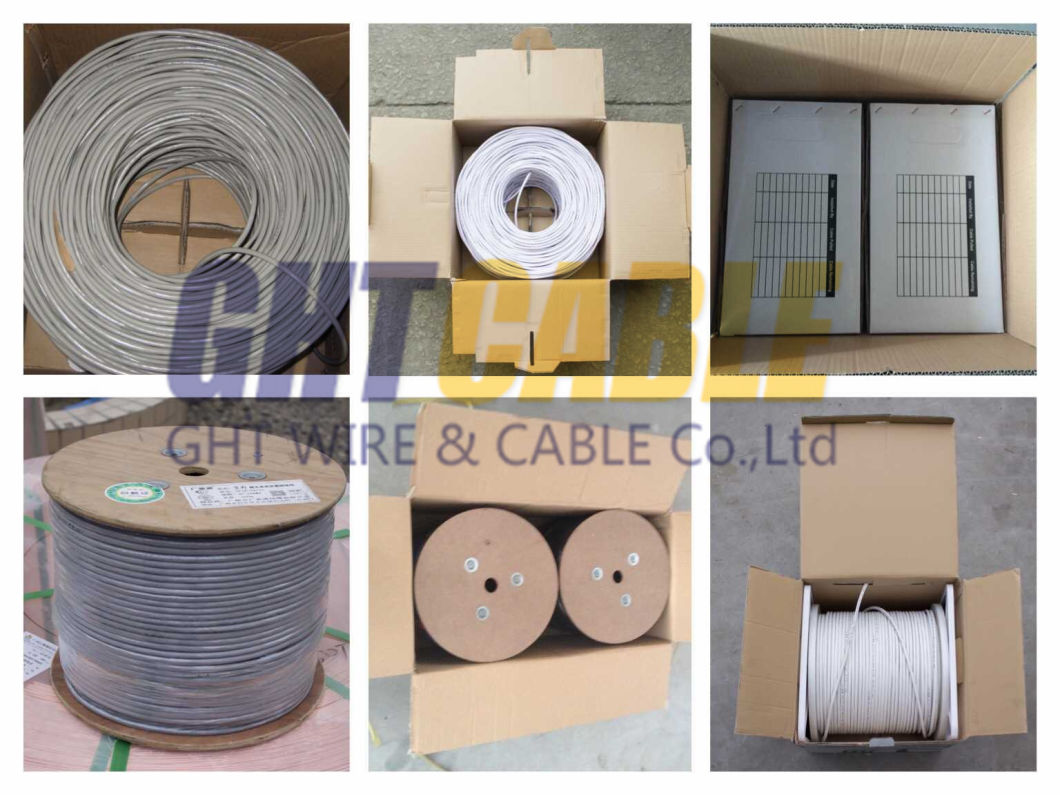 4X0.5mmcu, 0.95mmpe, O. D.: 6.1mm, 64almg Outdoor SFTP CAT6 Cable