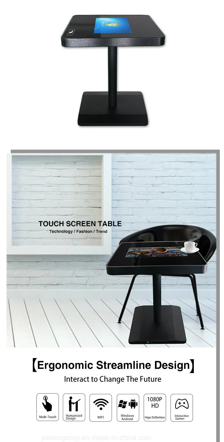 Yashi Interactive Dining Touch Screen Coffee Table for Restaurant