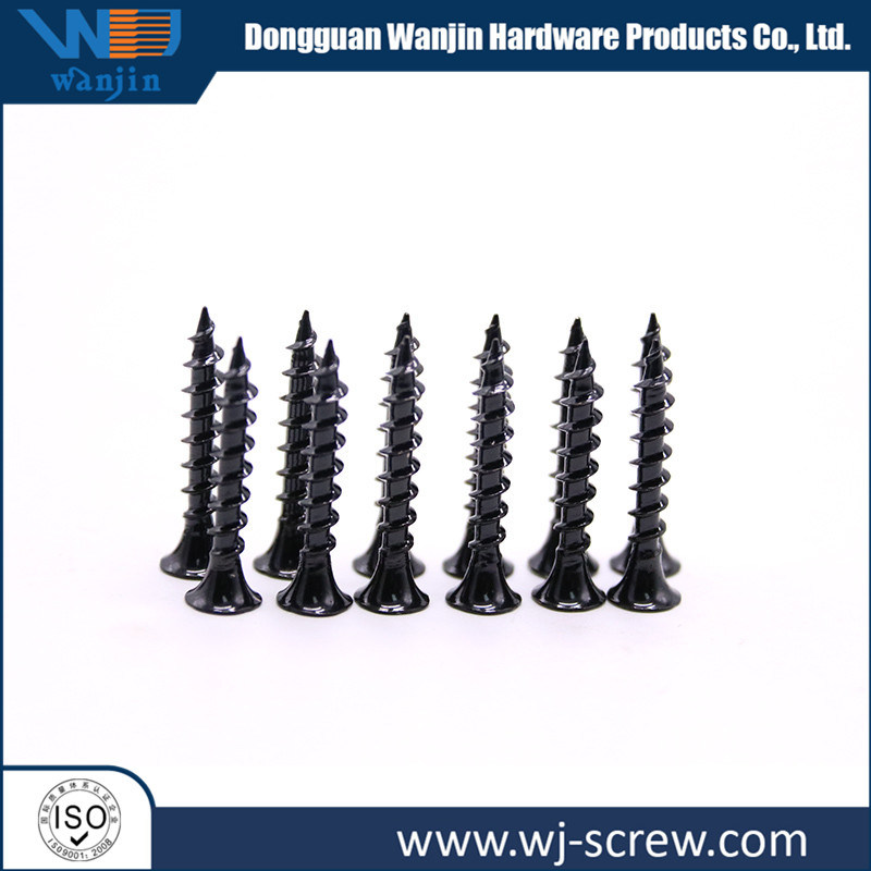 OEM Black Plated Round Head Stainless Steel Self-Tapping Machined Screw