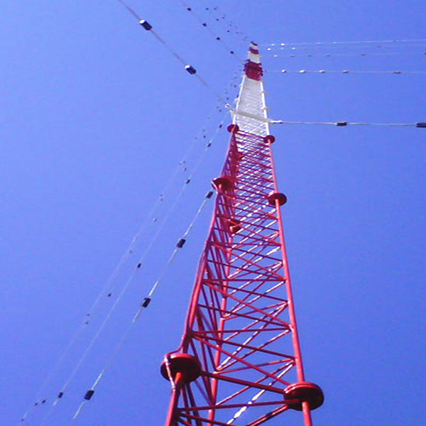 Guyed Wire Mast Steel Telecommunication Tower