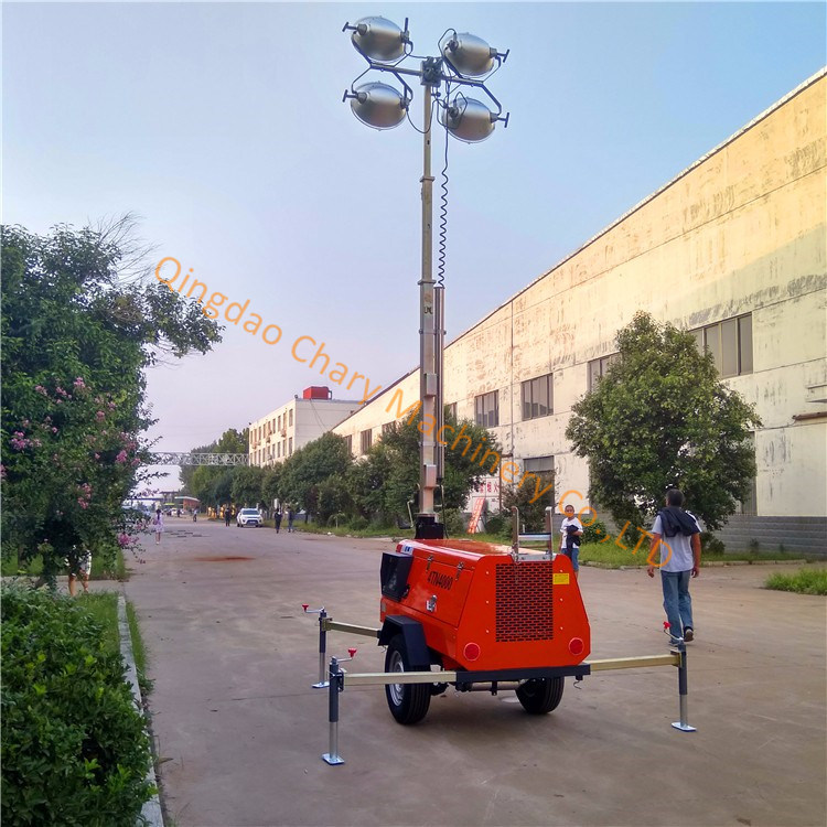 Small Portable Light Tower LED Tower Light for Camping Emergency