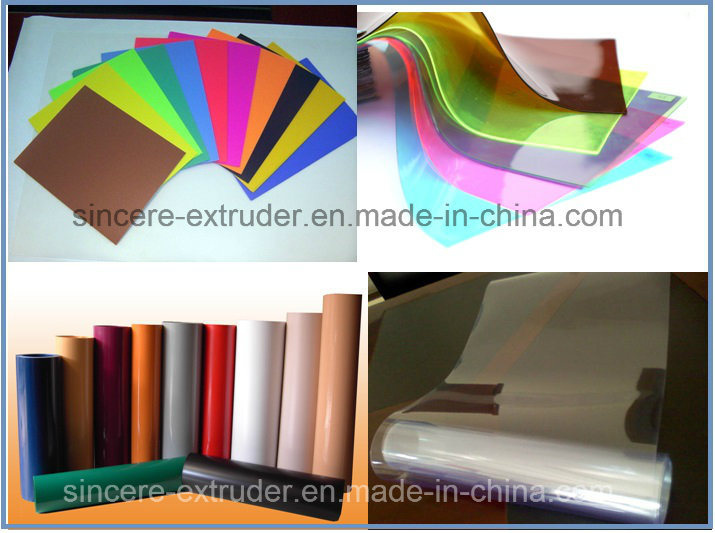 PVC Printing Sheet Extrusion Line PVC Coil Plastic Extruder Machine