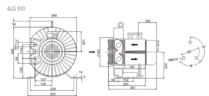 Whosale Price Drying Machinery Rotary Vane Vacuum Pump