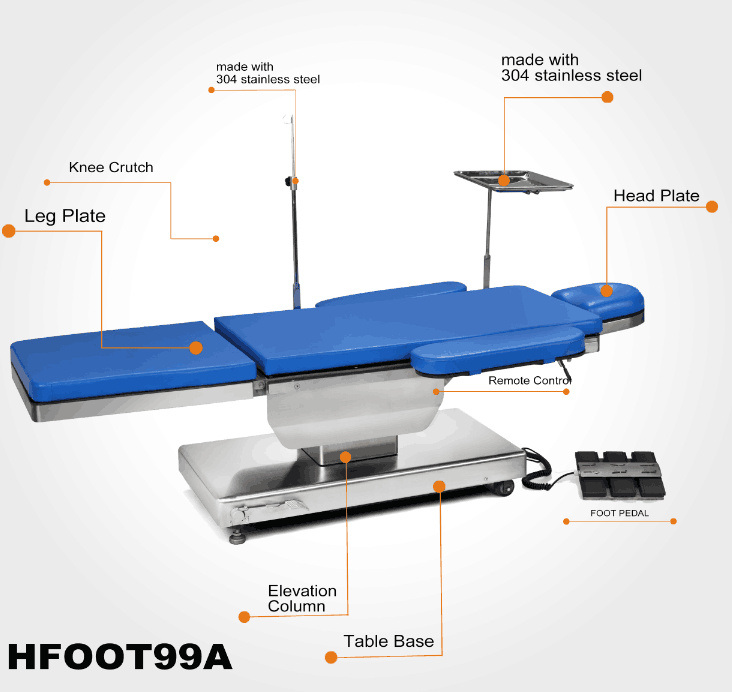 Hospital Ophthalmologic Operation Table with Chair