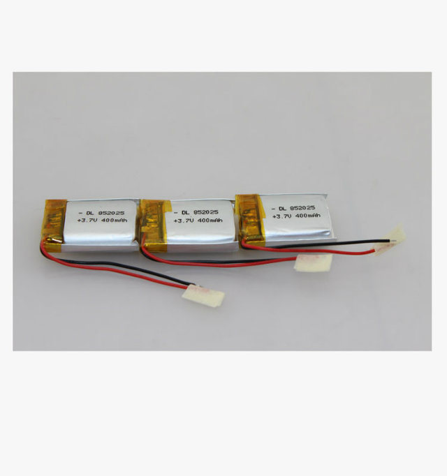 China Factory Rechargeable 852025 3.7V 400mAh Li-ion Polymer Battery