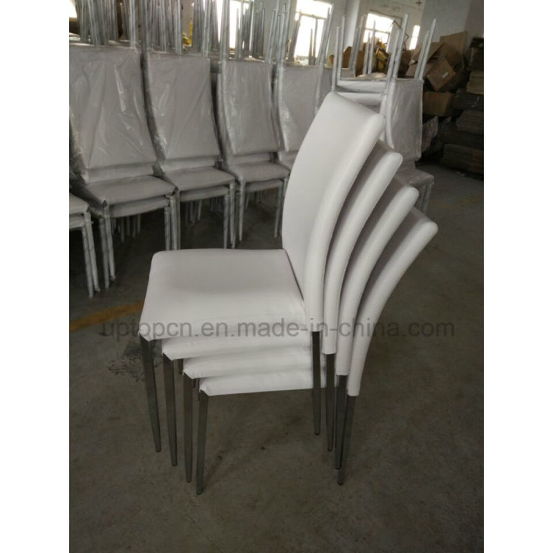 Steel Frame Stackable Leather Dining Chair for Hotel, Restaurant, Wedding, Exhibition (SP-LC210)