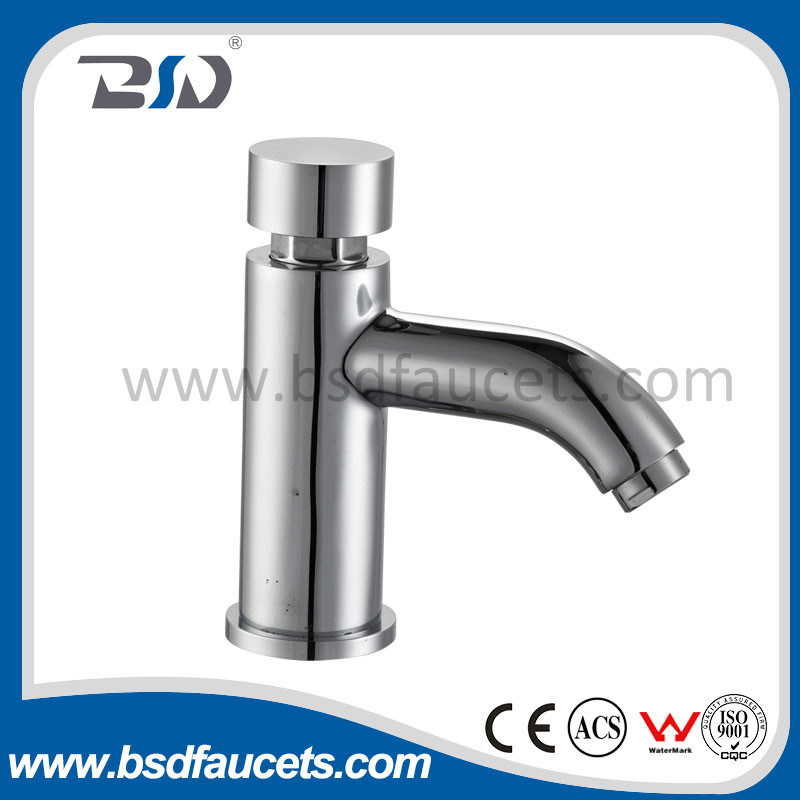 Time Delay Chrome Plated Copper Water Tap