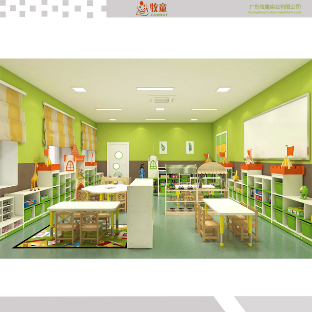 MDF Material Furniture Kids Tables and Chiars for Nursery School Use
