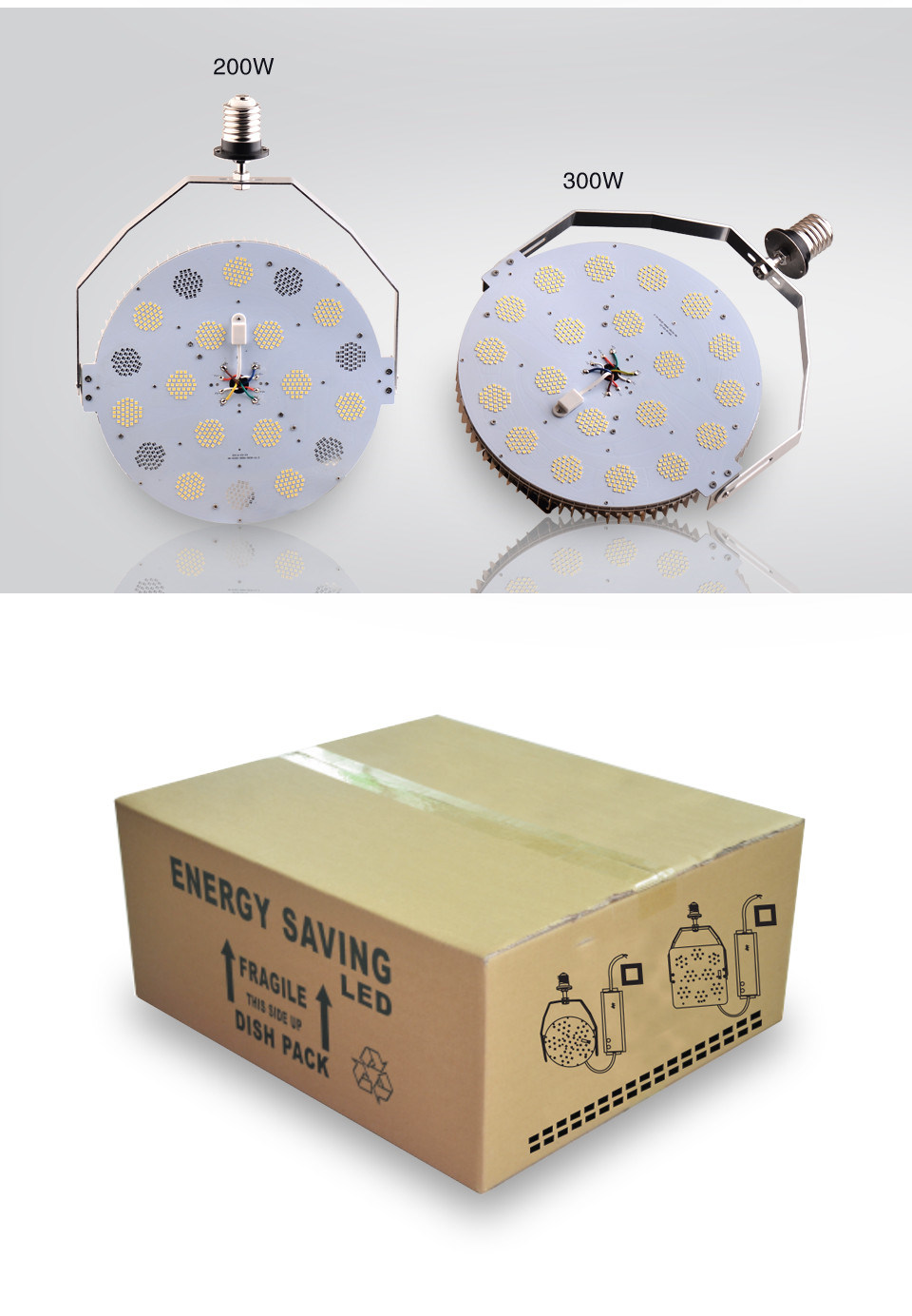 Dlc Listed Outdoor Lighting 120 Watt E40 LED Street Light Bulb with Dimmable