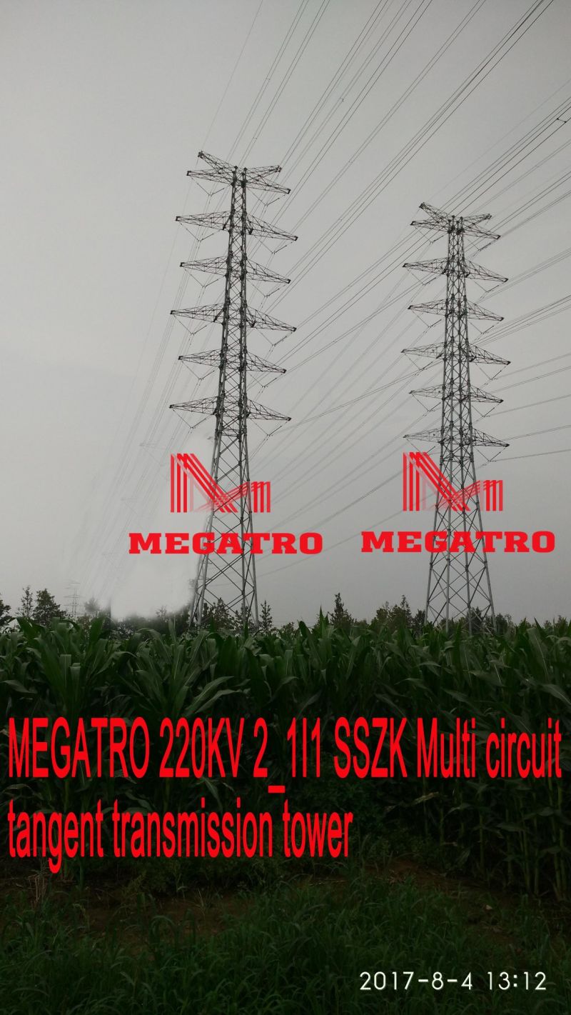 Megatro 220kv 2_1I1 Sszk Multi Circuit Tangent Transmission Tower