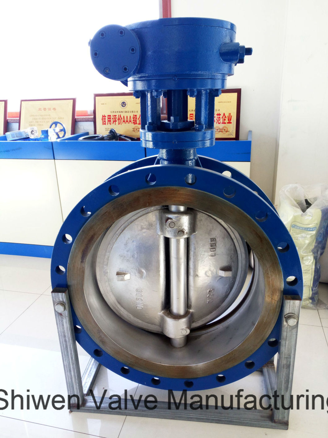 Metal Seal Triple Offset Flange Butterfly Valve with Electric Actuator