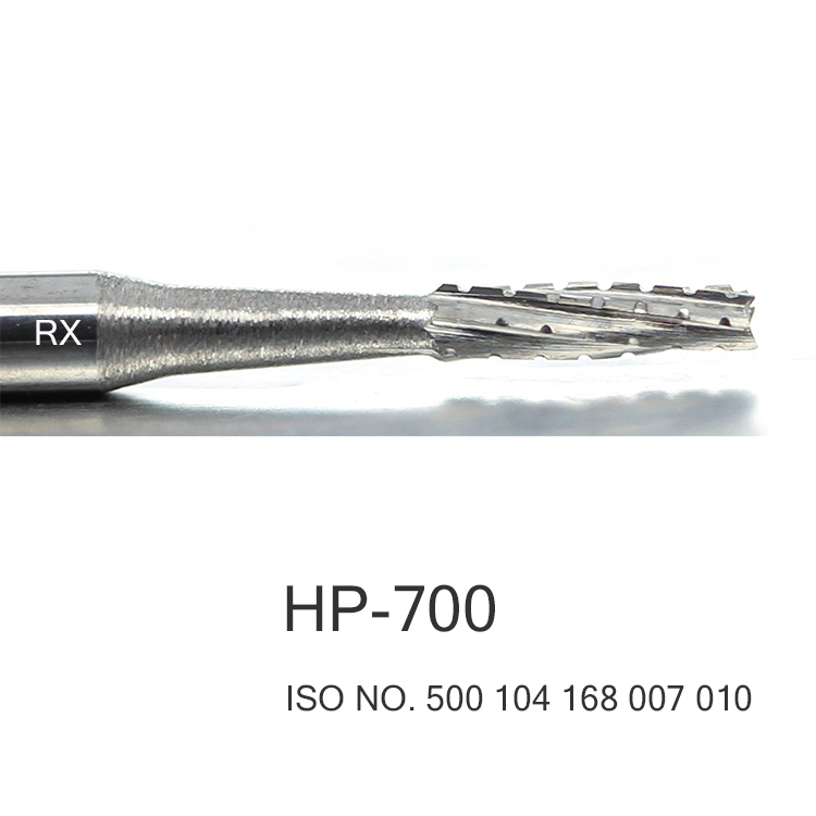 Taper Cross Cut Shape Dental Lab Bur Tungsten Carbide Drill HP-700