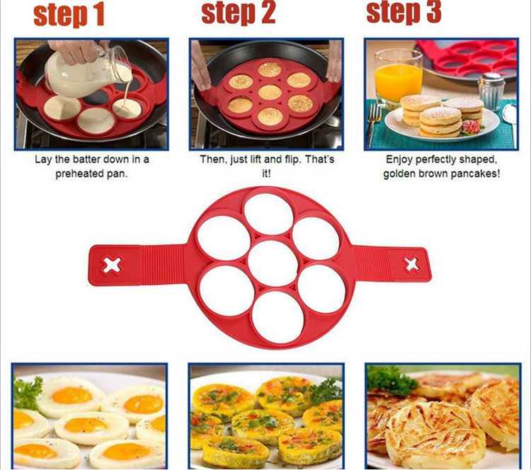 Sy05-01-005 New Kitchen Cooker Tool Fried Pancake Silicone Egg Mold