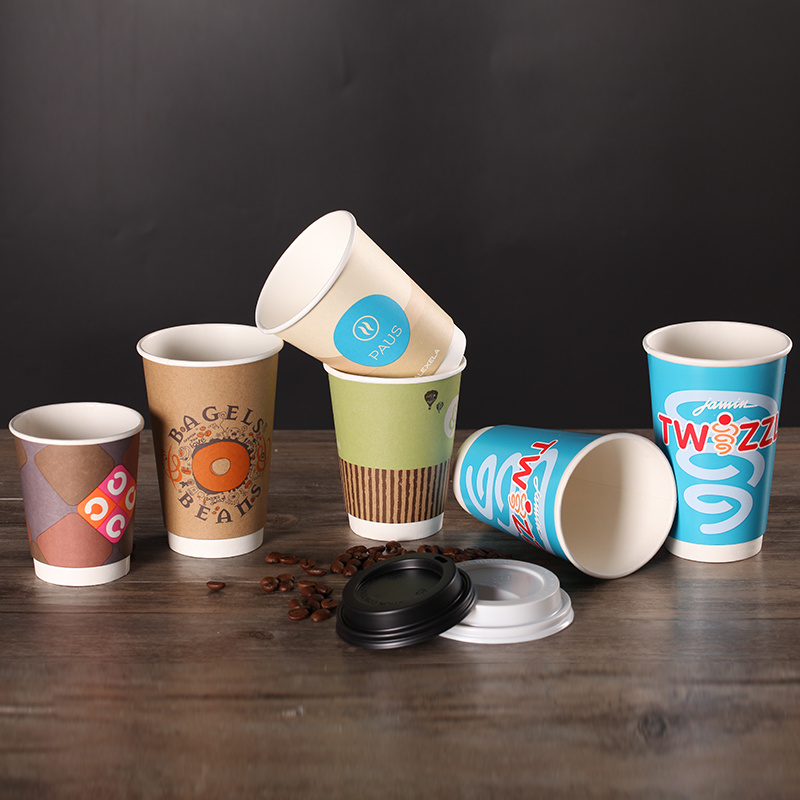 Bamboo Pulp PLA Biodegradable Compostable Disposable Paper Cup