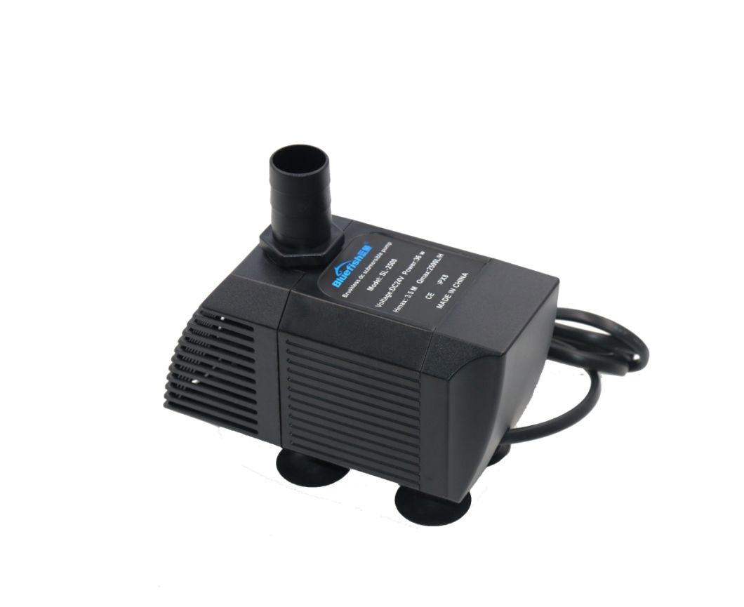 DC 24V High Quality Energy Saving Ultra-Quiet Continuously Flow 2500L/H Water Aquarium Pumps