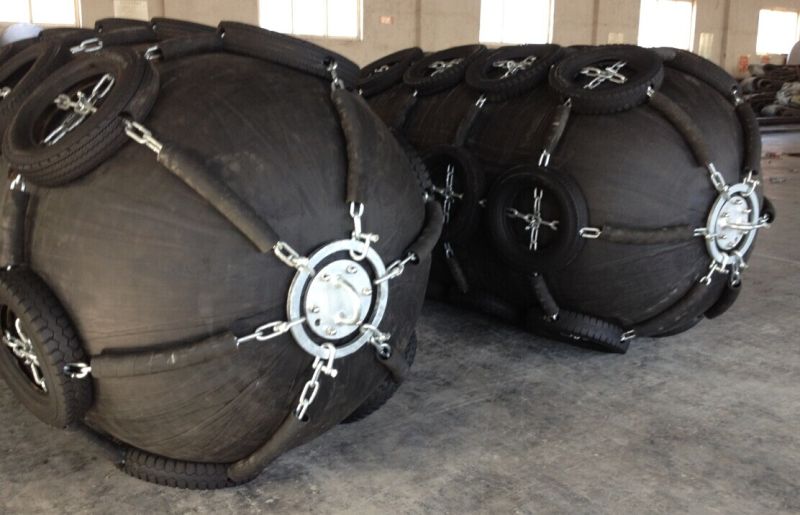 Pneumatic Rubber Fender with Tires and Chains Complete Set with Very Competitive Prices