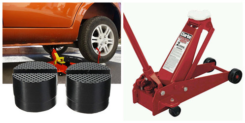 Hook Over/Bolt Blocks Rubber Foot Pad for Car Post Lift