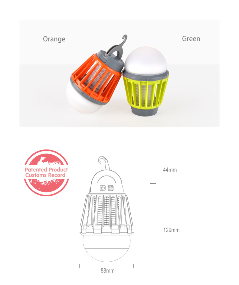 Trending Inventions Rechargeable Camping Mosquito Killer Electric Outdoor Lamp with LED UV Lantern