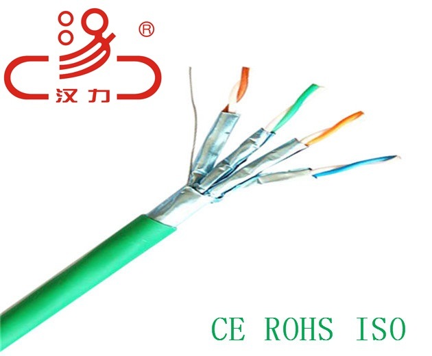 LAN Cable F/FTP Foil Over Unshielded Twisted Pair 23AWG Cat7 Cable