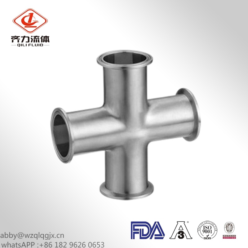 Sanitary Stainless Steel Pipe Fittings Cross