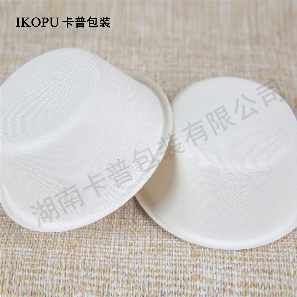 Custom Printed Disposable Paper Salad Bowl with Lid