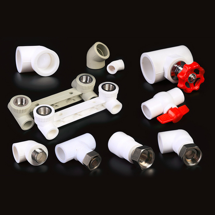 Plumbing Item Names and Sizes Plastic Butt Welded 90 Degree PPR Male Elbow Thread Pipe Fitting